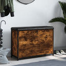 vidaXL füstös tölgy színű cipőpad lehajtható fiókkal 82x32x56 cm