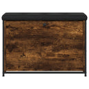 vidaXL füstös tölgy színű cipőpad lehajtható fiókkal 82x32x56 cm