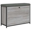 vidaXL szürke sonoma színű cipőpad lehajtható fiókkal 82x32x56 cm
