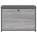 vidaXL szürke sonoma színű cipőpad lehajtható fiókkal 82x32x56 cm