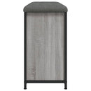 vidaXL szürke sonoma színű cipőpad lehajtható fiókkal 82x32x56 cm