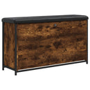 vidaXL füstös tölgy színű cipőpad lehajtható fiókkal 102x32x56 cm