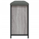 vidaXL szürke sonoma színű cipőpad lehajtható fiókkal 102 x 32 x 56 cm