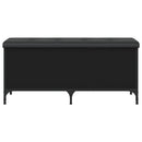 vidaXL fekete szerelt fa tárolópad 102 x 42 x 45 cm