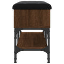 vidaXL barna tölgy színű szerelt fa cipőtároló pad 82 x 32 x 45 cm