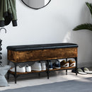 vidaXL füstös tölgy színű szerelt fa cipőpad 102 x 32 x 45 cm