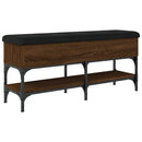 vidaXL barna tölgy színű szerelt fa cipőtároló pad 102 x 32 x 45 cm