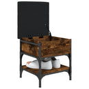 vidaXL füstös tölgy színű szerelt fa cipőtároló pad 42 x 42 x 45 cm