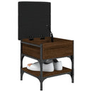 vidaXL barna tölgy színű szerelt fa cipőtároló pad 42 x 42 x 45 cm