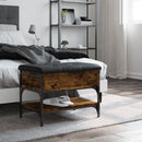 vidaXL füstös tölgy színű szerelt fa cipőpad 62 x 42 x 45 cm