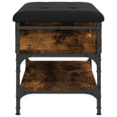 vidaXL füstös tölgy színű szerelt fa cipőpad 62 x 42 x 45 cm