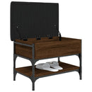 vidaXL barna tölgyszínű szerelt fa cipőtároló pad 62 x 42 x 45 cm