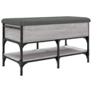 vidaXL szürke sonoma színű szerelt fa cipőtároló pad 82 x 42 x 45 cm