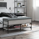 vidaXL szürke sonoma színű szerelt fa cipőtároló pad 102 x 42 x 45 cm