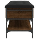 vidaXL barna tölgy színű szerelt fa cipőpolc 102 x 42 x 45 cm