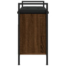 vidaXL barna tölgy színű szerelt fa cipőtároló pad 65,5 x 32 x 57,5 cm