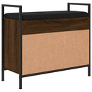 vidaXL barna tölgy színű szerelt fa cipőtároló pad 65,5 x 32 x 57,5 cm