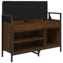 vidaXL barna tölgy színű szerelt fa cipőtároló pad 85,5 x 32 x 57,5 cm