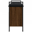 vidaXL barna tölgy színű szerelt fa cipőtároló pad 85,5 x 32 x 57,5 cm