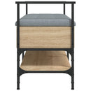 vidaXL sonoma tölgy színű szerelt fa cipőtároló pad 85,5 x 42 x 57,5cm