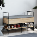 vidaXL sonoma tölgy színű szerelt fa cipőtároló pad 85,5 x 42 x 57,5cm