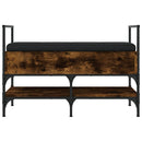 vidaXL füstös tölgy színű szerelt fa cipőtároló pad 85,5 x 42 x 57,5cm