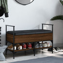 vidaXL barna tölgy színű szerelt fa cipőtároló pad 85,5 x 42 x 57,5 cm