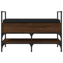 vidaXL barna tölgy színű szerelt fa cipőtároló pad 85,5 x 42 x 57,5 cm