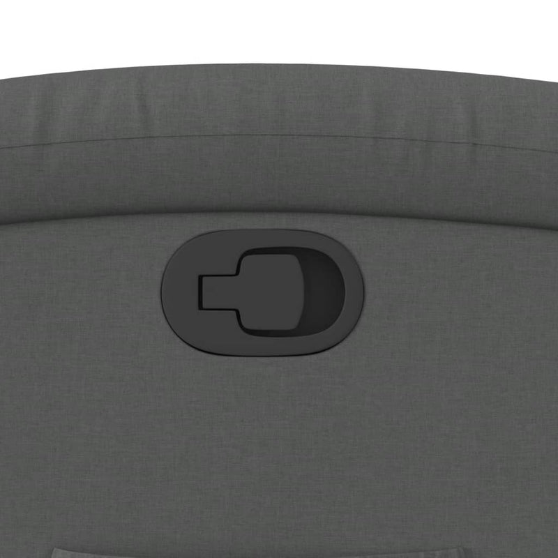 vidaXL sötétszürke szövet felállást segítő dönthető fotel