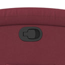 vidaXL bordó szövet felállást segítő dönthető fotel