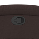 vidaXL sötétbarna szövet felállást segítő dönthető fotel