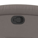 vidaXL tópszínű szövet felállást segítő dönthető fotel