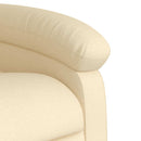 vidaXL krémszínű szövet felállást segítő dönthető masszázsfotel