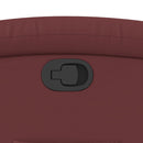 vidaXL bordó műbőr álló dönthetőfotel