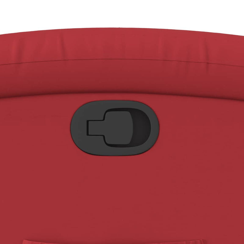 vidaXL piros műbőr felállást segítő dönthető fotel