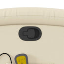 vidaXL krémszínű műbőr dönthető masszázs- és állófotel