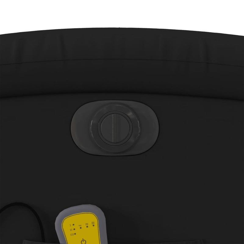 vidaXL elektromos fekete műbőr felállást segítő dönthető masszázsfotel