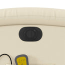 vidaXL elektromos krémszínű műbőr felállást segítő masszázsfotel