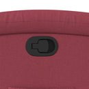 vidaXL bordó szövet felállást segítő dönthető fotel