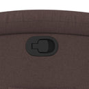 vidaXL sötétbarna szövet felállást segítő dönthető fotel