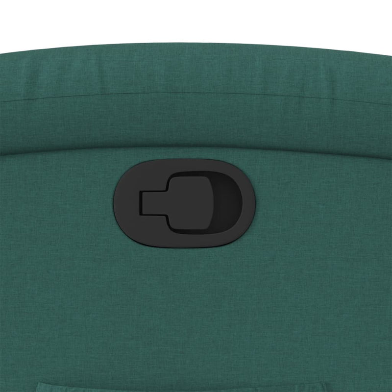 vidaXL sötétzöld szövet felállást segítő dönthető fotel