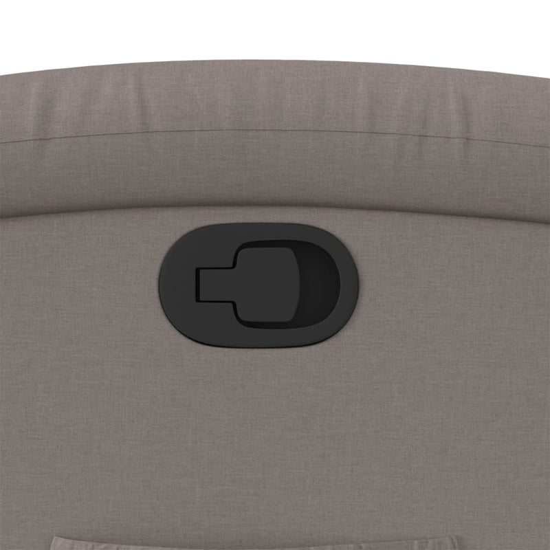 vidaXL tópszínű szövet felállást segítő dönthető fotel