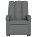 vidaXL elektromos felállást segítő sötétszürke szövet dönthető fotel