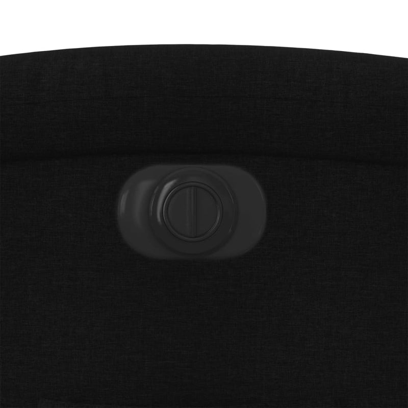 vidaXL elektromos felállást segítő fekete szövet dönthető fotel