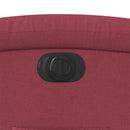 vidaXL elektromos felállást segítő bordó szövet dönthető fotel