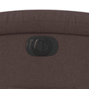 vidaXL elektromos felállást segítő sötétbarna szövet dönthető fotel