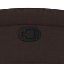 vidaXL sötétbarna szövet felállást segítő dönthető fotel