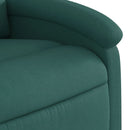 vidaXL sötétzöld szövet felállást segítő dönthető fotel