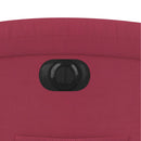 vidaXL bordó bársony elektromos dönthető fotel