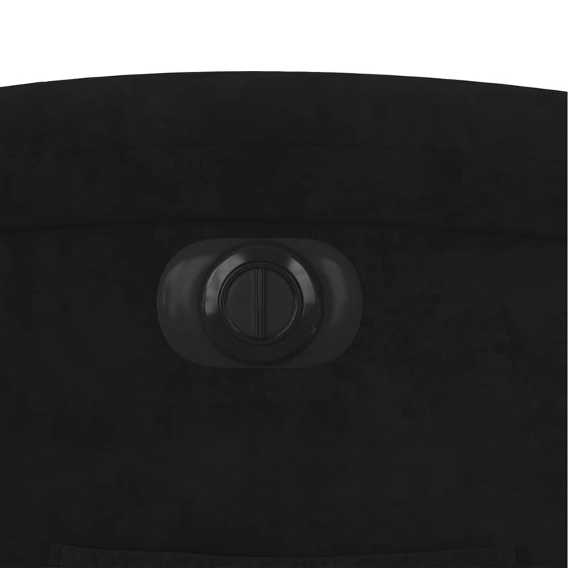 vidaXL fekete bársony elektromos dönthető fotel